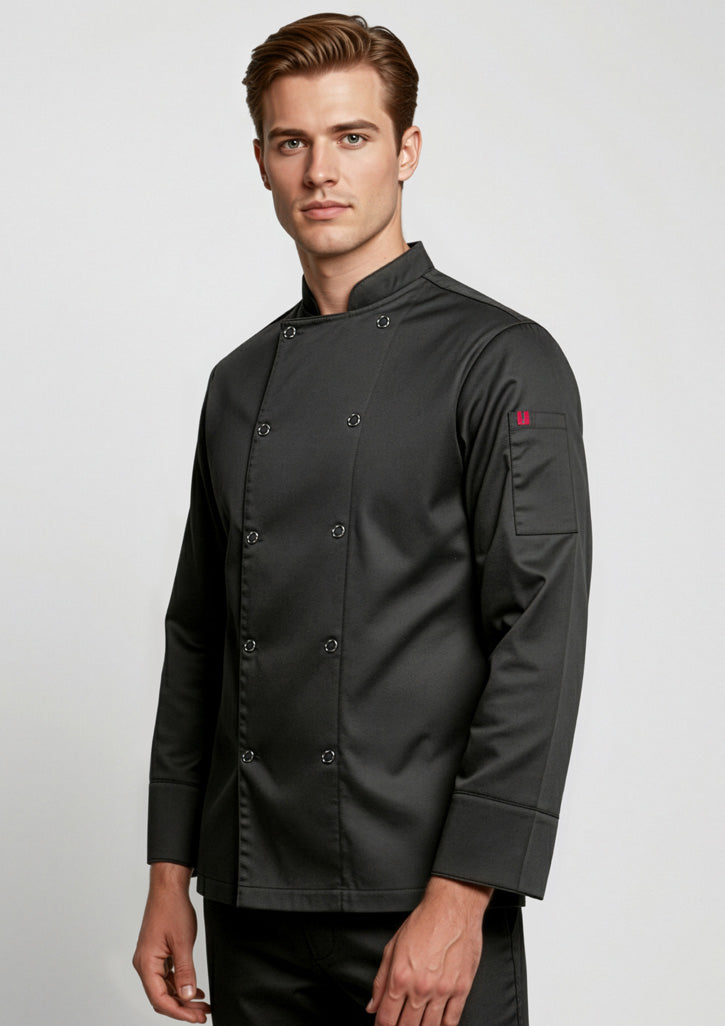 Biz Collection Mens Zest Long Sleeve Jacket - Black