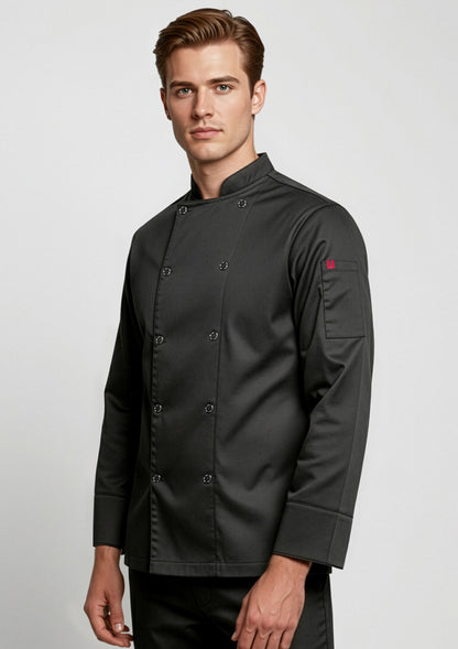Biz Collection Mens Zest Long Sleeve Jacket - Black