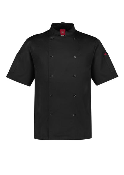 Mens Zest Short Sleeve Chef Jacket CH232MS