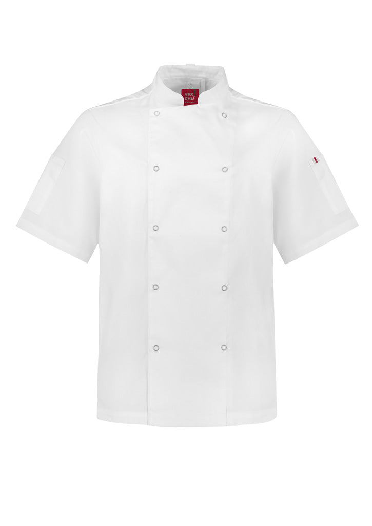Mens Zest Short Sleeve Chef Jacket CH232MS