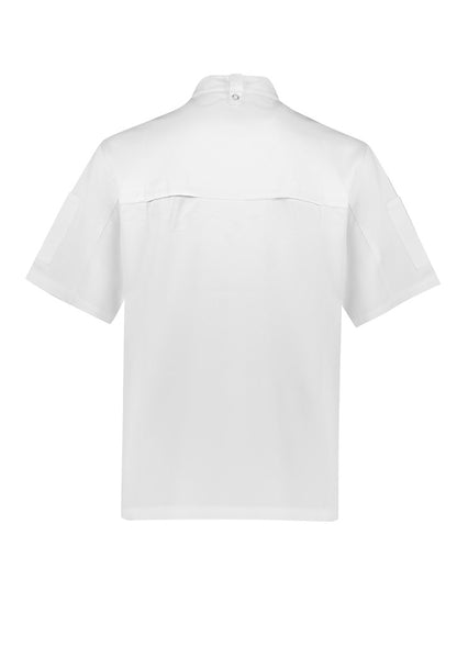 Mens Zest Short Sleeve Chef Jacket CH232MS