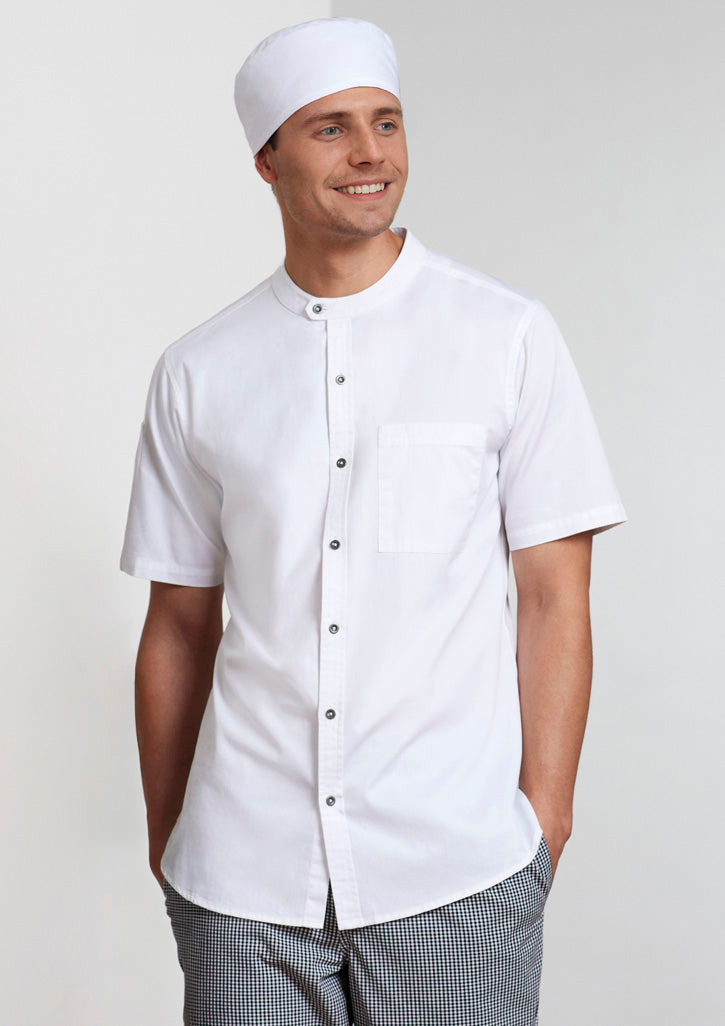 Mens Salsa Short Sleeve Chef Shirt CH329MS