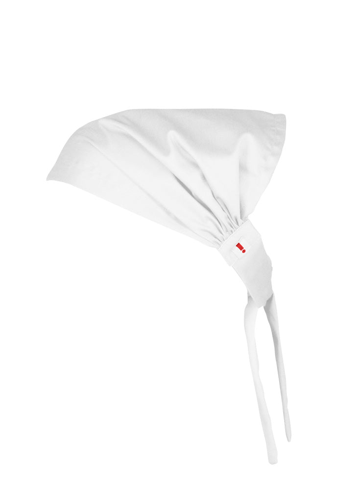 Biz Collection Twist Chef Bandana - White