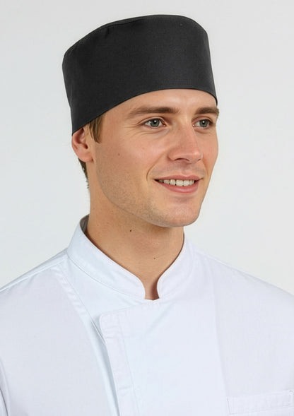 Biz Collection Mesh Flat Top Hat - Black