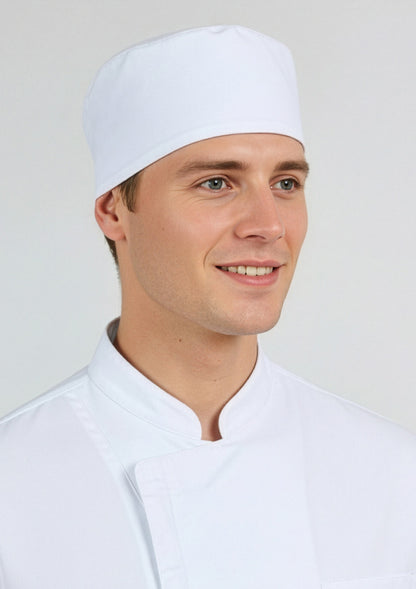 Biz Collection Mesh Flat Top Hat - White