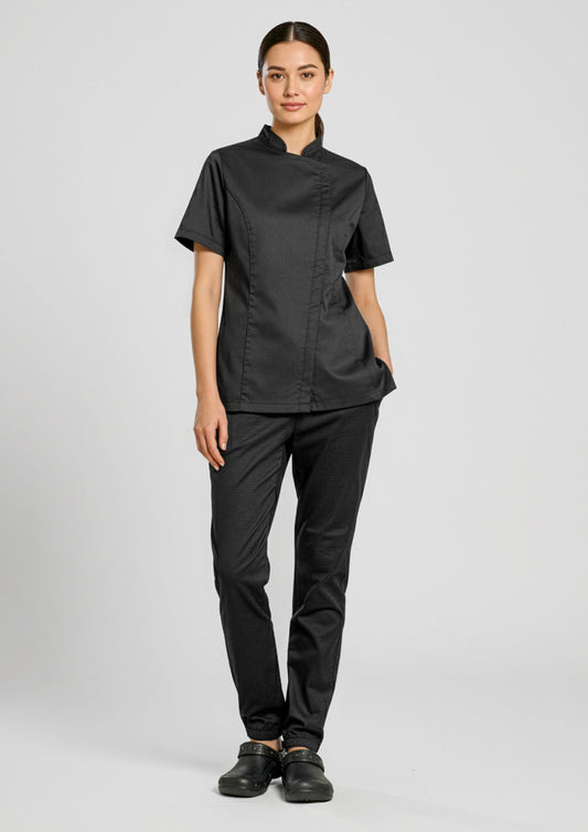 Biz Collection Womens Cajun Chef Jogger Pant - Black