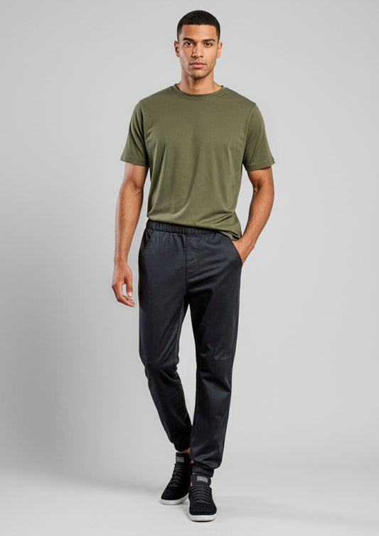 Biz Collection Mens Cajun Chef Jogger Pant - Black