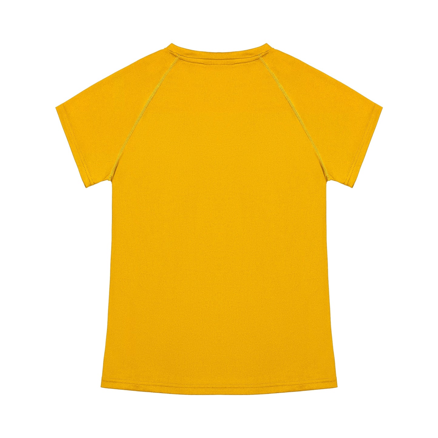 Yellow t-shirt on a white background