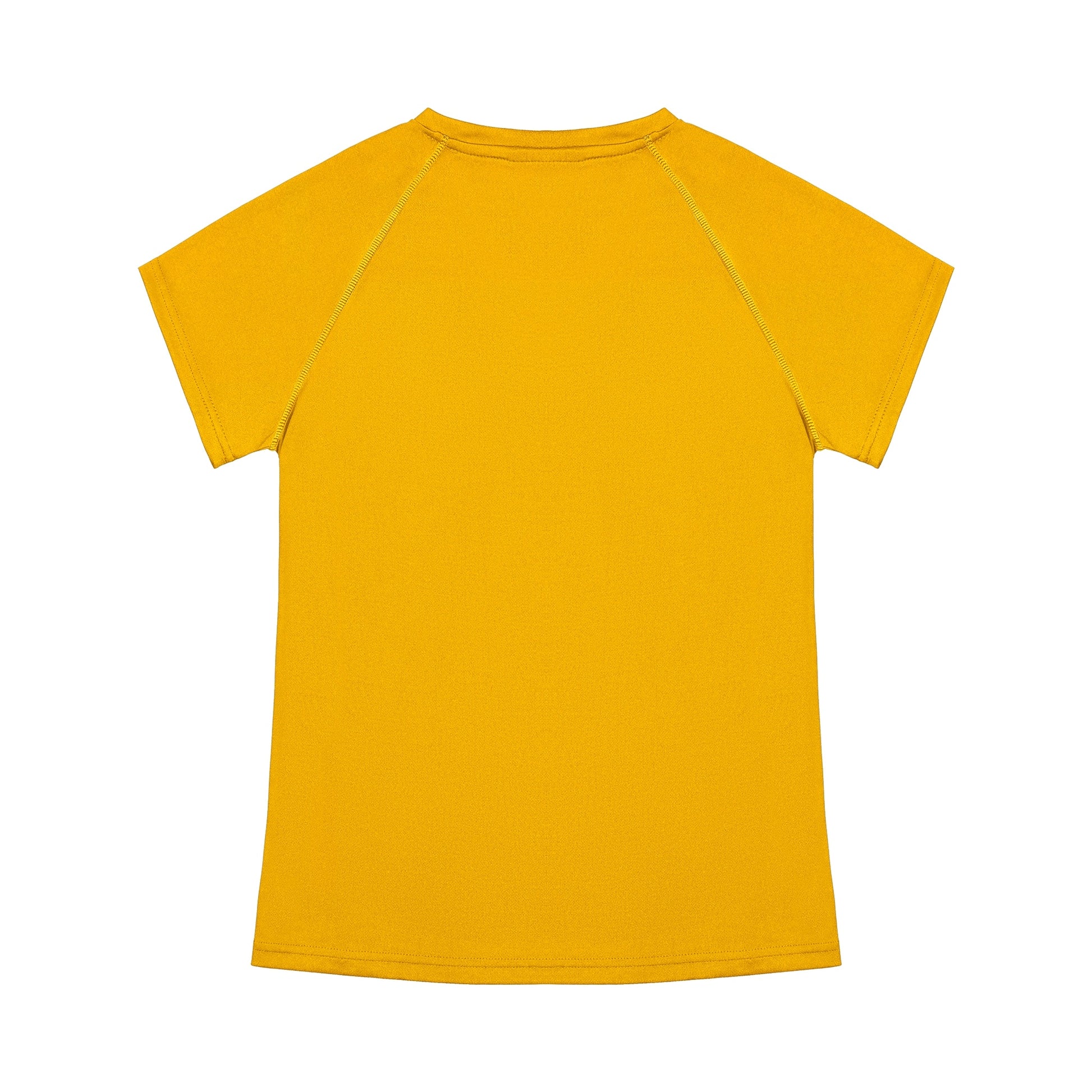 Yellow t-shirt on a white background