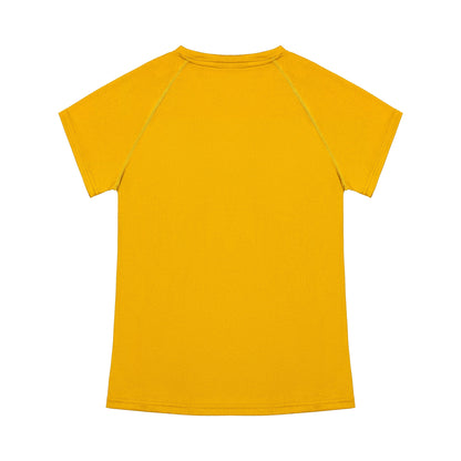 Yellow t-shirt on a white background