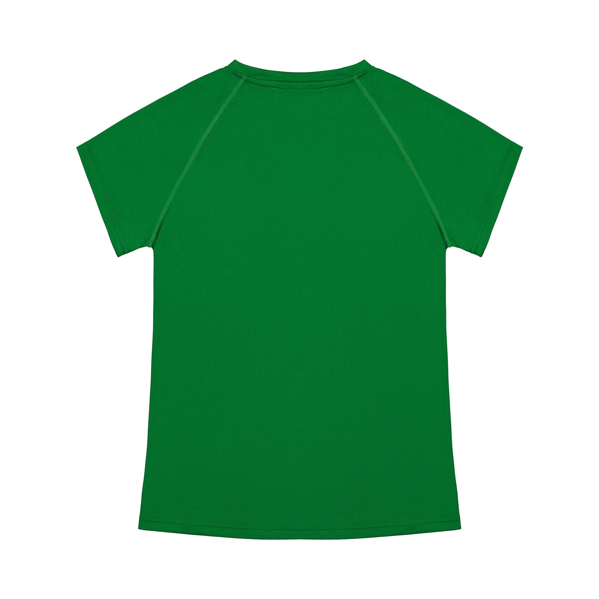 Green t-shirt on a white background