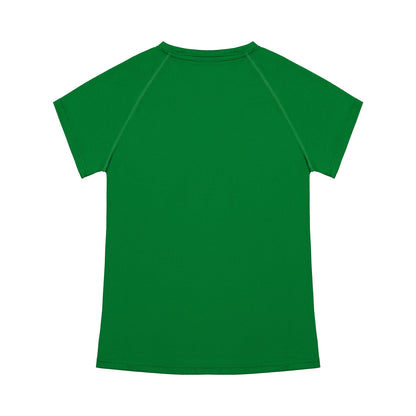 Green t-shirt on a white background