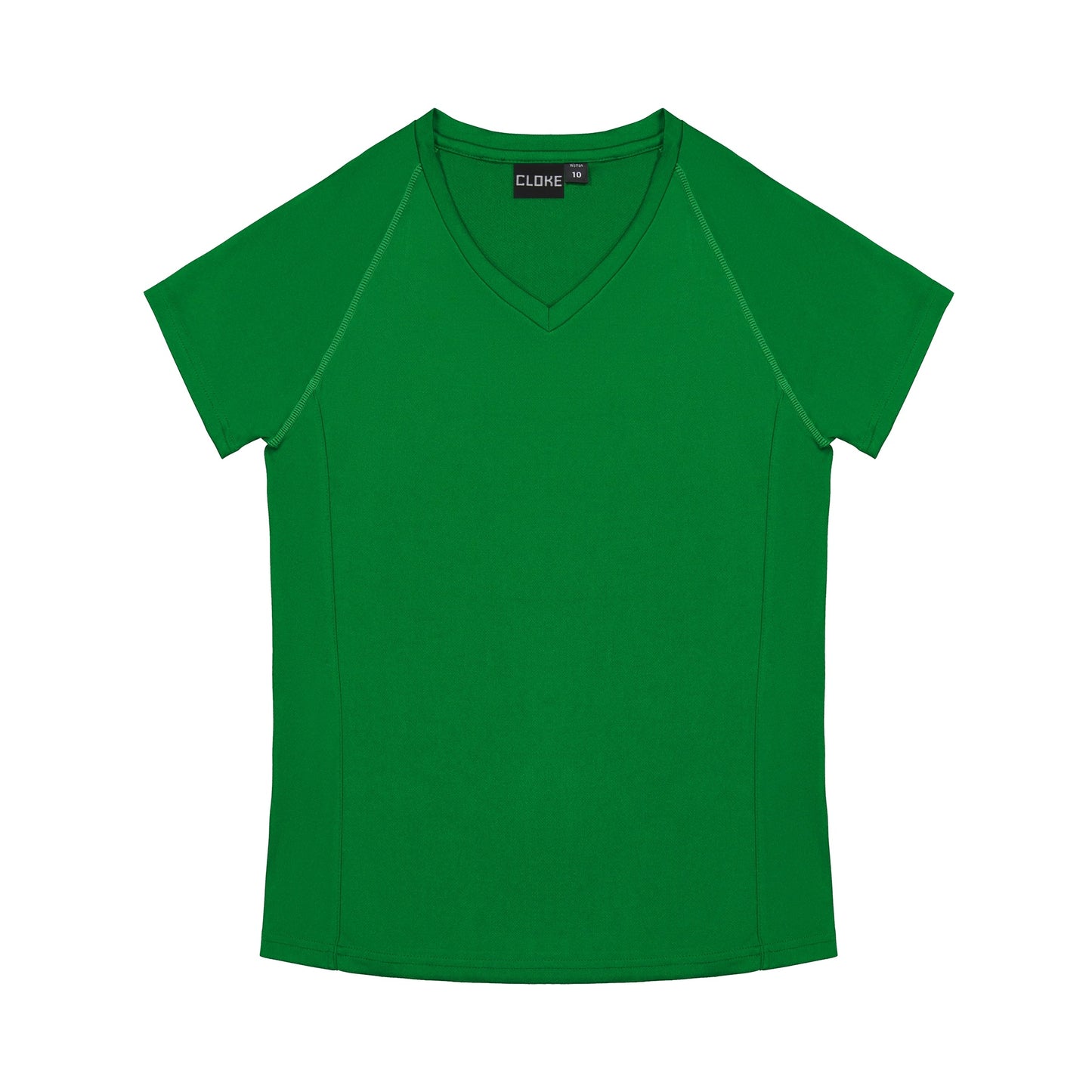 Green t-shirt on a white background