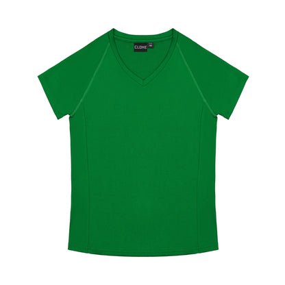 Green t-shirt on a white background