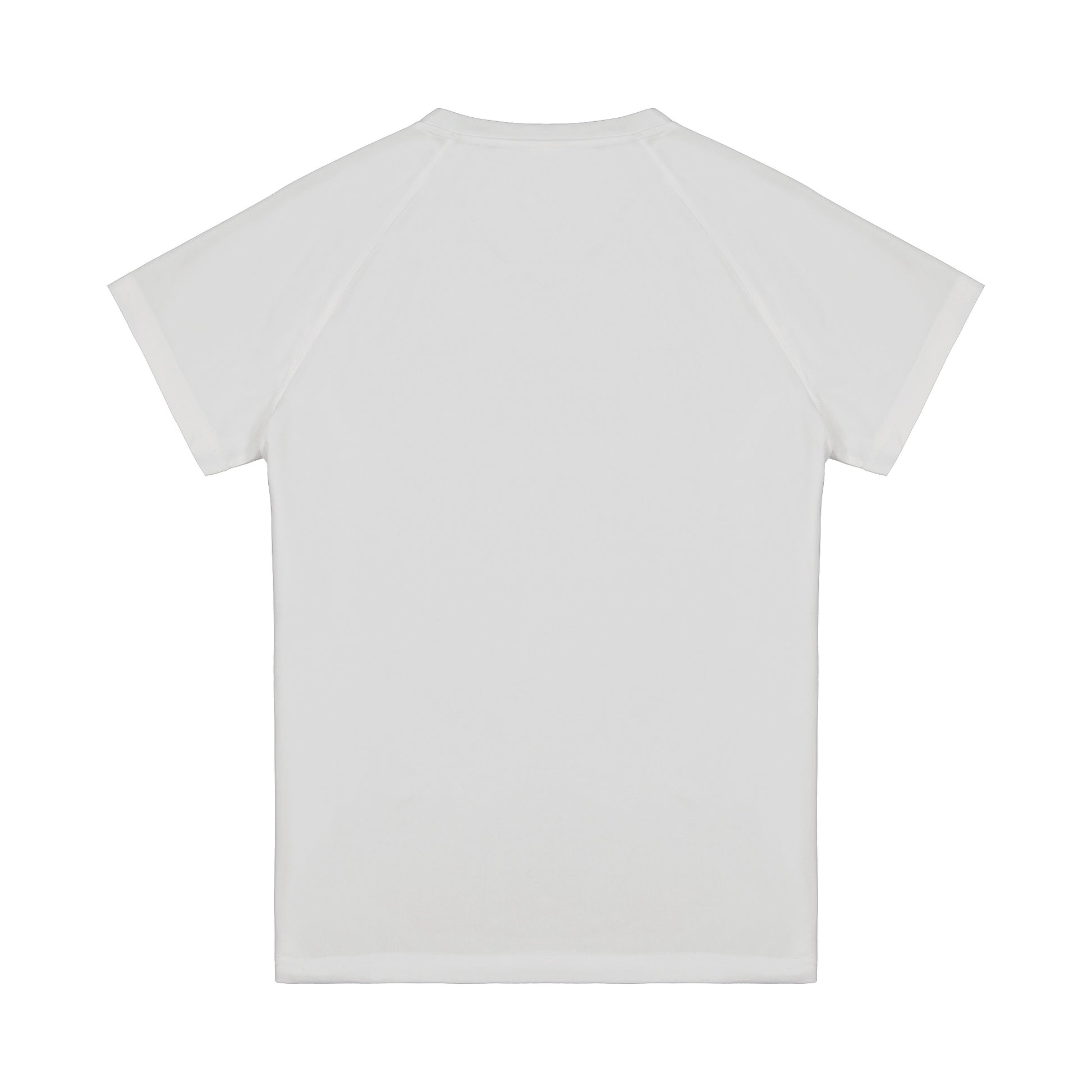 Plain white t-shirt on a white background