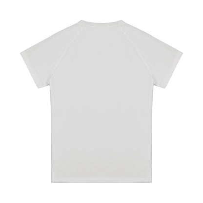 Plain white t-shirt on a white background