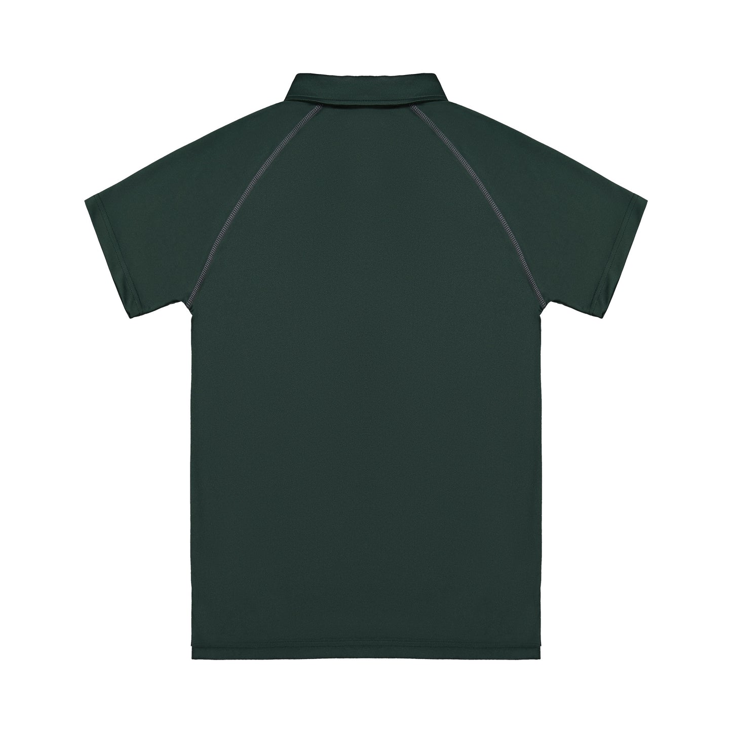 Green polo shirt on a white background