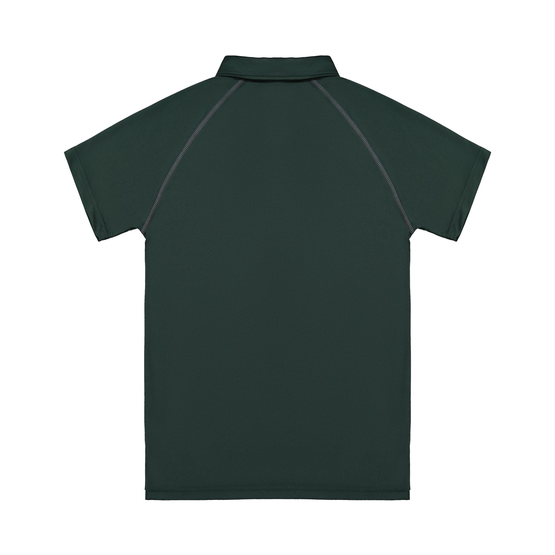 Green polo shirt on a white background