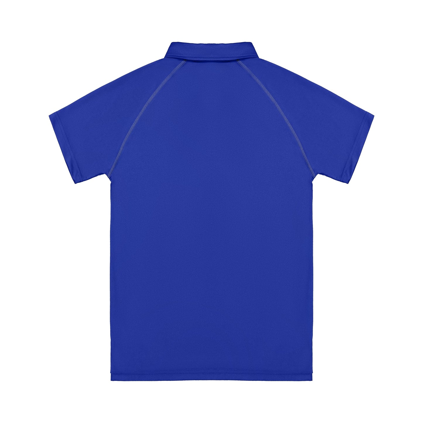 Blue polo shirt on a white background