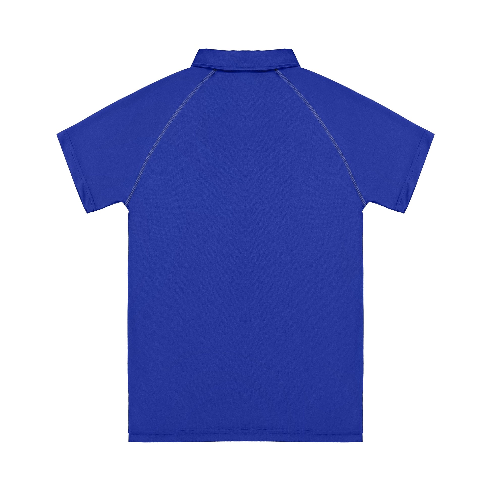 Blue polo shirt on a white background