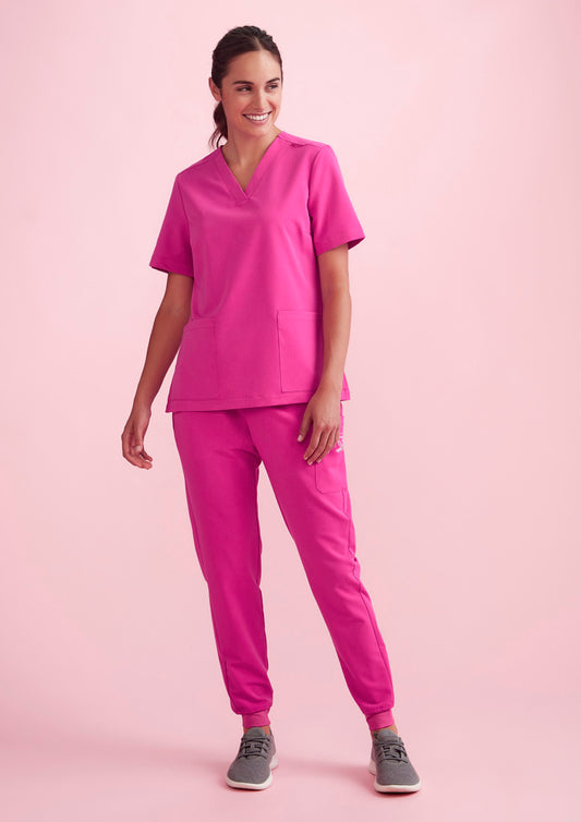 Womens Pink Jogger Scrub Pant CSP241LL