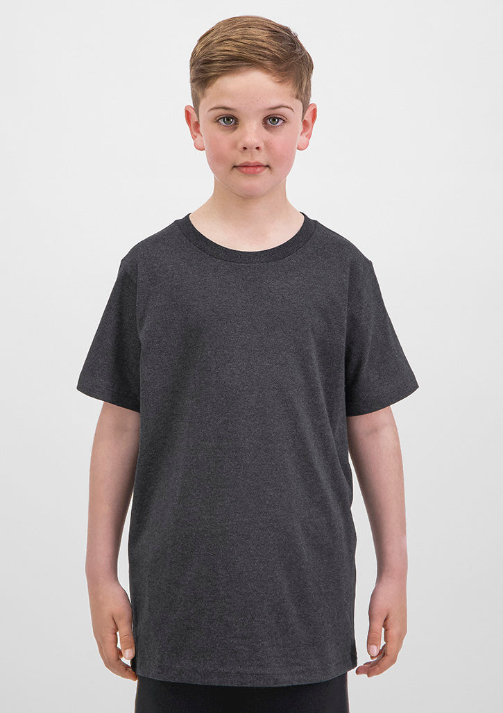 Good Mates Kids Basis Short Sleeve Tee - Charcoal Marle