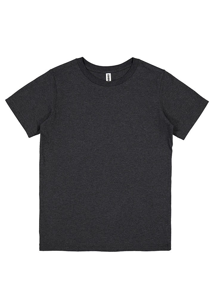 Good Mates Kids Basis Short Sleeve Tee - Charcoal Marle