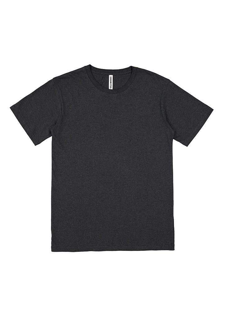 Good Mates Mens Basis Short Sleeve Tee - Charcoal Marle