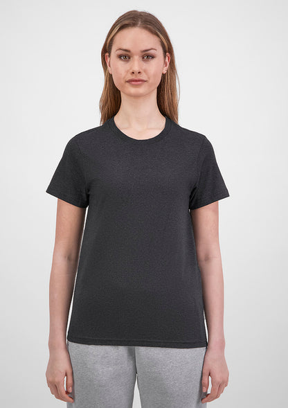 Good Mates Womens Basis Short Sleeve Tee - Charcoal Marle