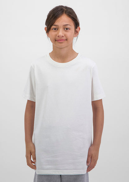 Good Mates Kids Basis Short Sleeve Tee - Ecru