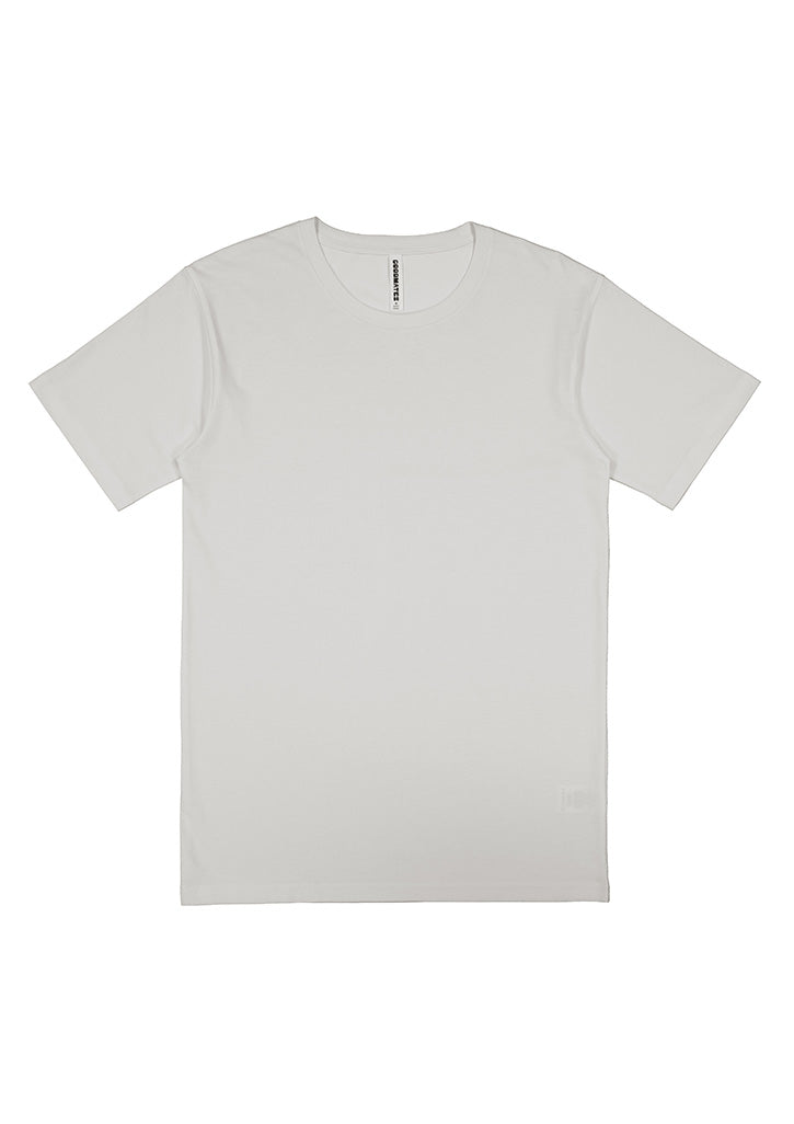 Good Mates Mens Basis Short Sleeve Tee - Ecru