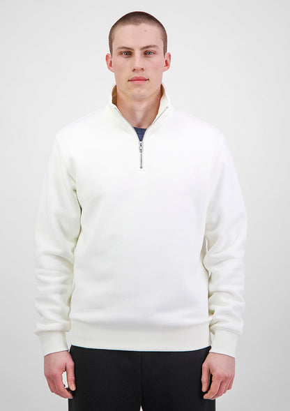 Good Mates Mens Everyday 1/4 Zip - Ecru