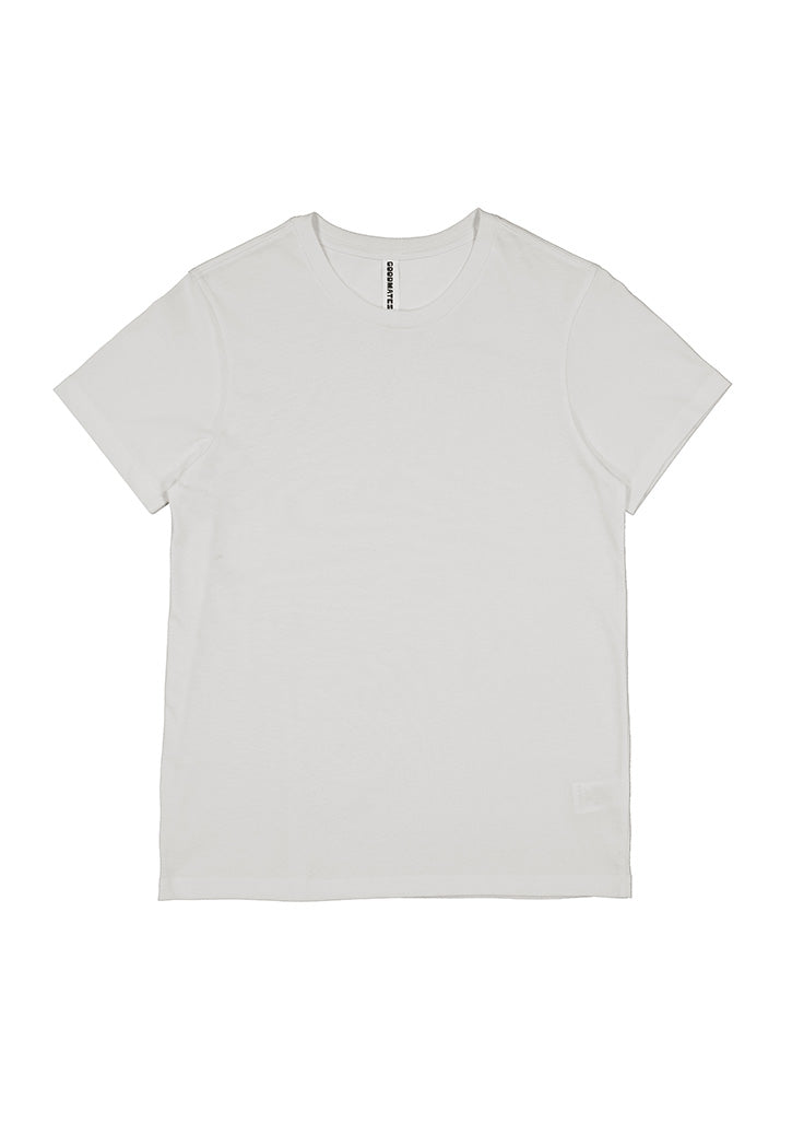 Good Mates Womens Basis Short Sleeve Tee - Ecru
