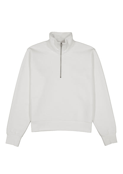 Good Mates Womens Everyday 1/4 Zip - Ecru