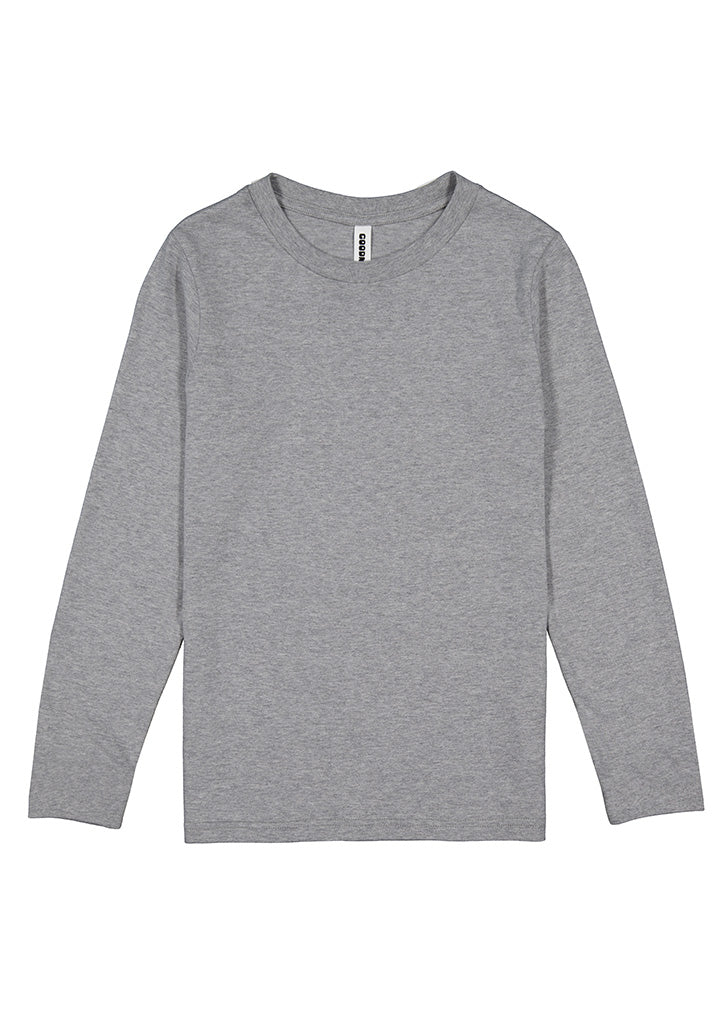 Good Mates Kids Basis Long Sleeve Tee - Grey Marle