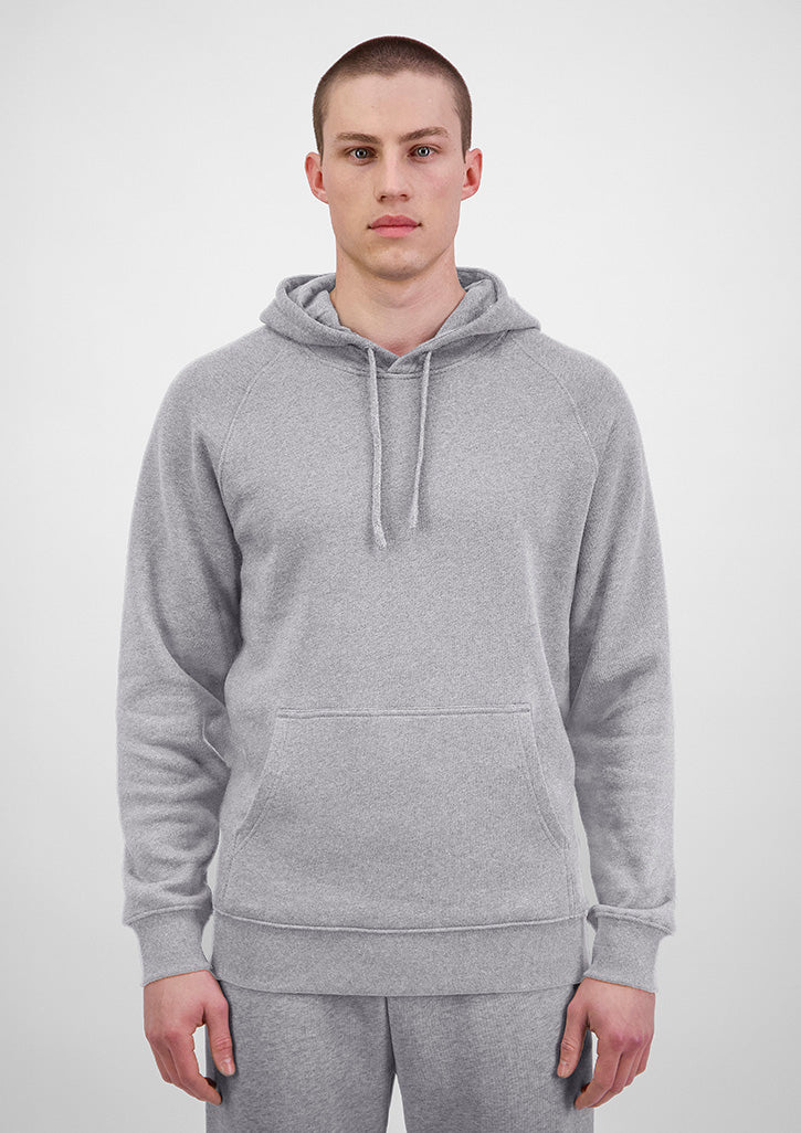 Good Mates Mens Basis Hoodie - Grey Marle