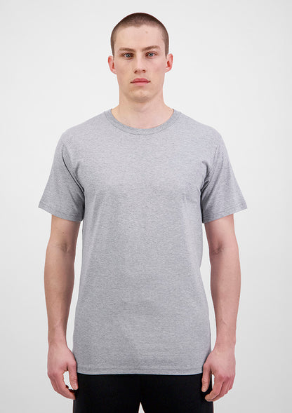 Good Mates Mens Basis Short Sleeve Tee - Grey Marle