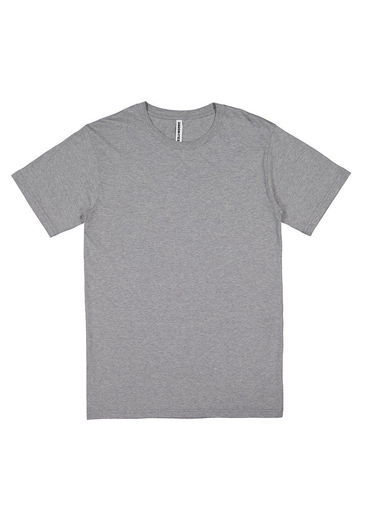 Good Mates Mens Basis Short Sleeve Tee - Grey Marle
