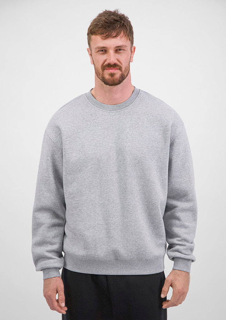 Good Mates Mens Everyday Crew Sweatshirt - Grey Marle