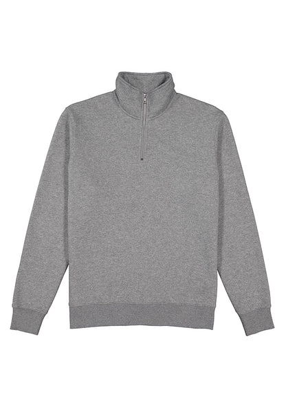 Good Mates Mens Everyday 1/4 Zip - Grey Marle
