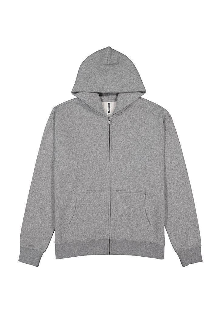 Good Mates Mens Everyday Zip Hoodie - Grey Marle