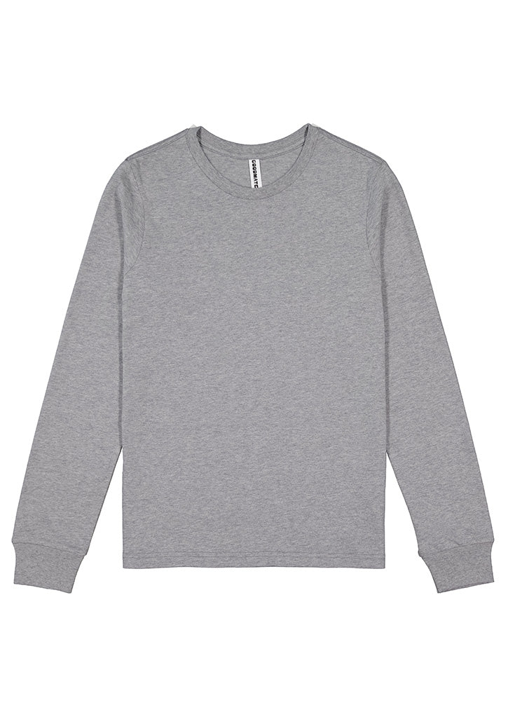 Good Mates Womens Basis Long Sleeve Tee - Grey Marle
