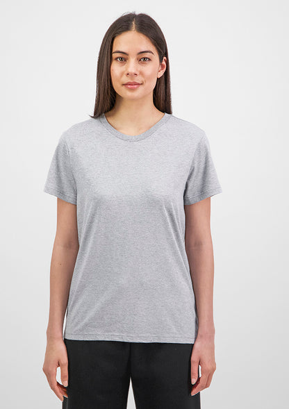 Good Mates Womens Basis Short Sleeve Tee - Grey Marle