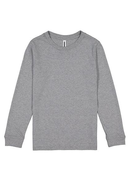 Good Mates Youth Basis Long Sleeve Tee - Grey Marle