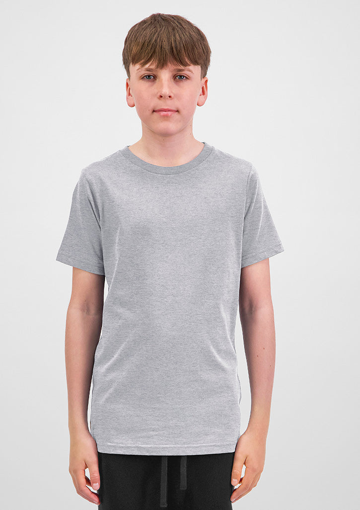 Good Mates Youth Basis Short Sleeve Tee - Grey Marle
