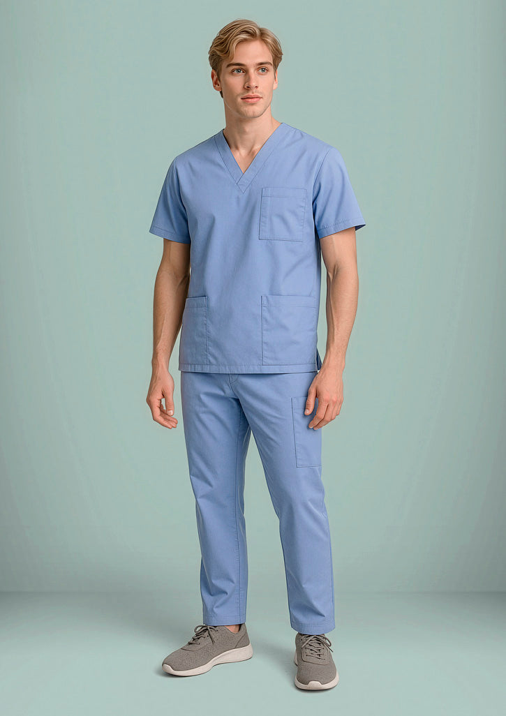 Biz Collection Unisex Classic  Scrub Pant - Mid Blue