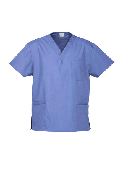 Biz Collection Unisex Classic Scrub Top - Mid Blue