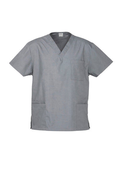 Biz Collection Unisex Classic Scrub Top - Pewter