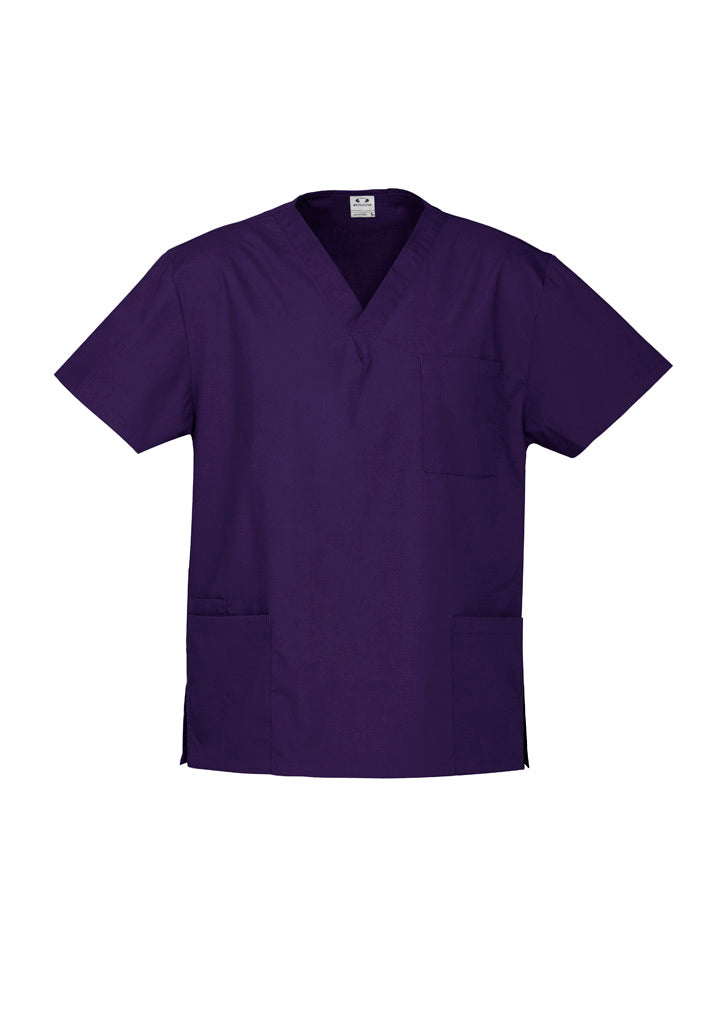 Biz Collection Unisex Classic Scrub Top - Purple