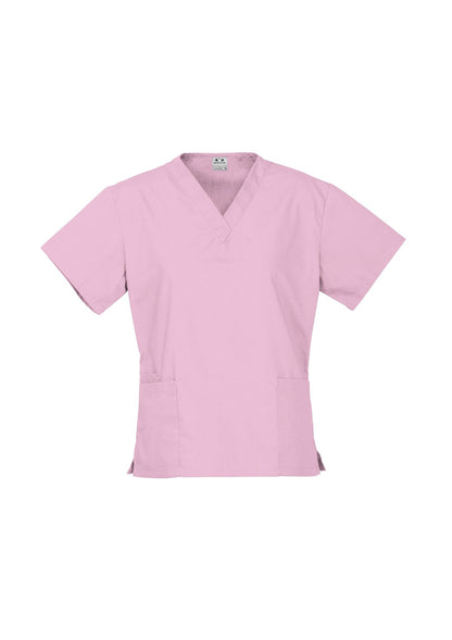 Biz Collection Womens Classic Scrub Top - Pewter
